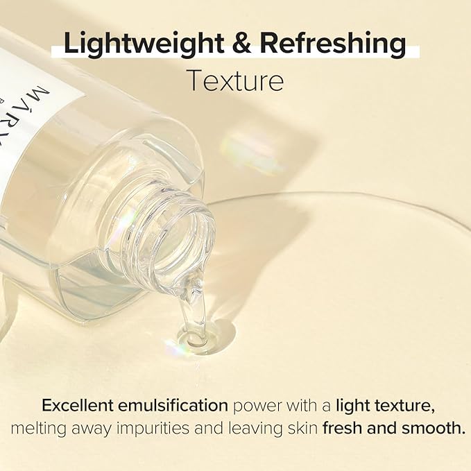 Mary&May Rice + Glutathione LHA Cleansing Oil | Daily Makeup Remover | Removes Impurities, Sebum & Clogged Pores | Double Cleanse | Gentle Exfoliation for Sensitive Skin | Korean Skincare | 6.76 fl oz