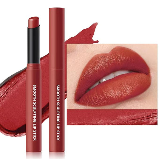 Red Lipstick For Women Matte Highly Pigmented Lip stick Hypoallergenic Waterproof Long Lasting Lipsticks Quick Makeup Lightweight Portable # 10