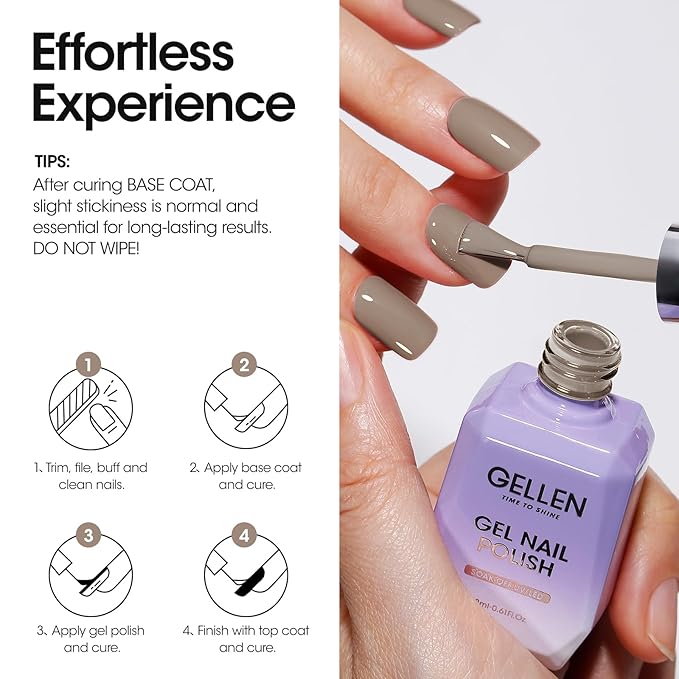 Gellen Gray Gel Nail Polish