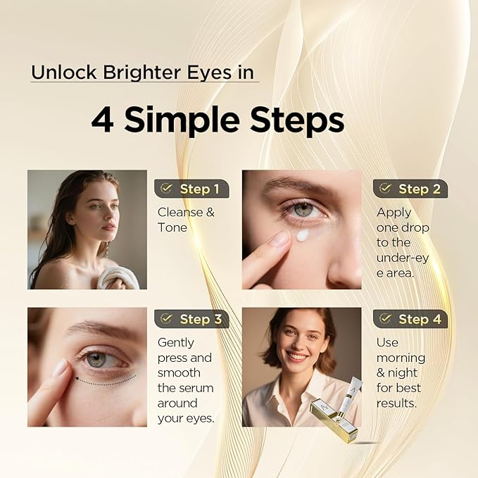 Retinol Eye Cream for Dark Circles and Puffiness – Hydrating Eye Serum for Wrinkles and Fine Lines, Anti-Aging Under eye Cream for Women, 0.71 fl oz