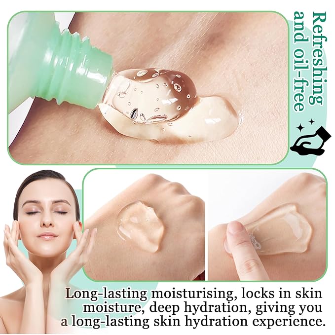 4PCS Aloe Vera Gel Moisturizer for Face,Hydrating Fast Absorbing Face Moisturizer After Sun Care,Moisturizing Long Lasting Non-Sticky Travel Size Aloe Vera Gel for Sunburn Relief