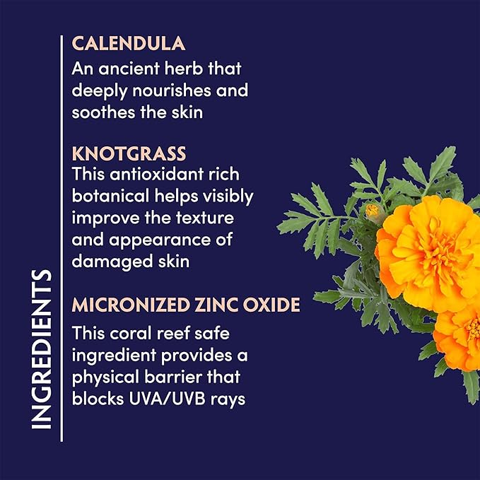 Naturopathica Calendula Essential Hydrating Lotion with SPF 30 Sunscreen, Daily Facial Moisturizer with Broad Spectrum UVA/UVB Protection, Face Sunscreen for Men and Women, 1.7 fl oz