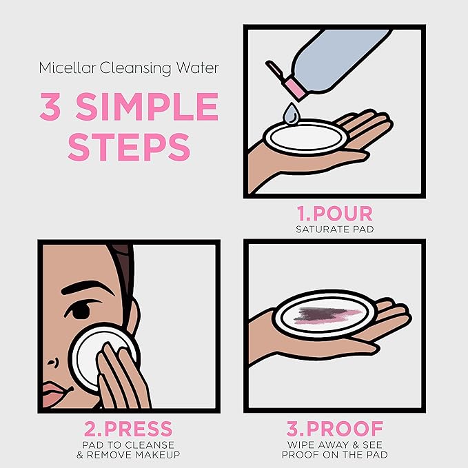 Garnier Micellar Water, Hydrating Facial Cleanser & Makeup Remover, Suitable for Sensitive Skin, Vegan, Cruelty Free, 13.5 Fl Oz (400mL), 2 Count