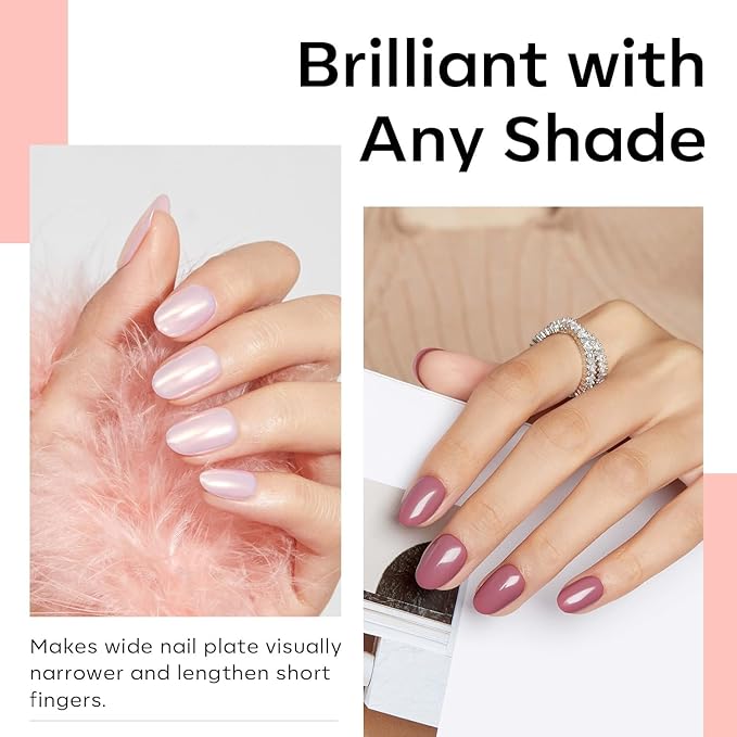 Modelones Extra Short Oval Round Nail Tips - 510Pcs Soft Fake Nails Tips Gel Pre-shaped Half Matte Full Cover No Filed False Extension Manicure Salon DIY at Home 15 Sizes