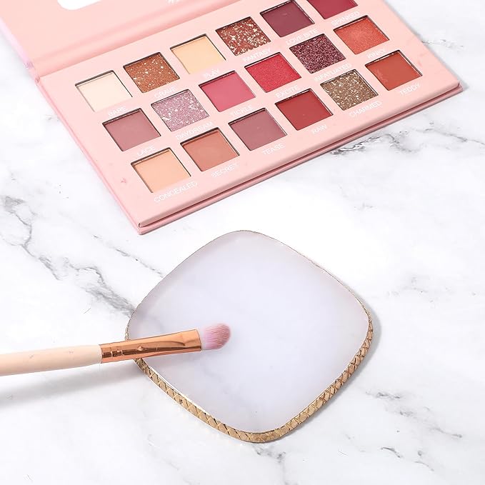 Resin Nail Art Palette Gold Edge Nail Holder