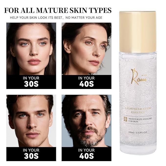 Roiii Light Bulb Glow Essence Serum - Vitamin C + Niacinamide + Hyaluronic Acid - Brightening Face Essence for Glowing Skin - Neck Reduce Dark Spots & Even Skin Tone 3.52 FL.OZ