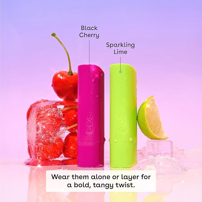 eos Flavor Lab Secret Menu Lip Balm - Cherry Limeade, Limited-Edition, Moisturizing, Hydrating, Dry Lips, Variety Pack, 0.14 oz, 2-Pack