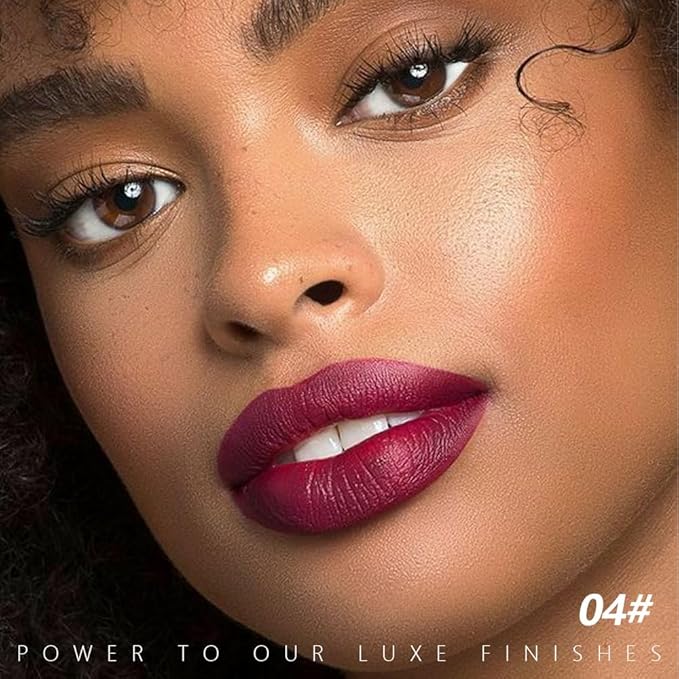 Dark Orange Red Matte Lipstick - Lip Crayon & Face Paint Stick for Women, Smooth Pigmented Everyday Wear, Younger-Looking Lip Makeup, Labial con color para uso diario 04