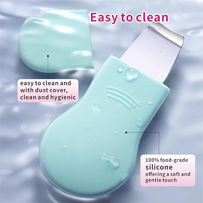 REVEX Silicone Nose Blackhead Remover Tool Set,Blackhead Scraper Tool,2Pcs Pore Cleaning Brush, Face Scrubber Skin Spatula, Pore Scrubber for Deep Cleansing,Face Exfoliator Scrubber for Women Men