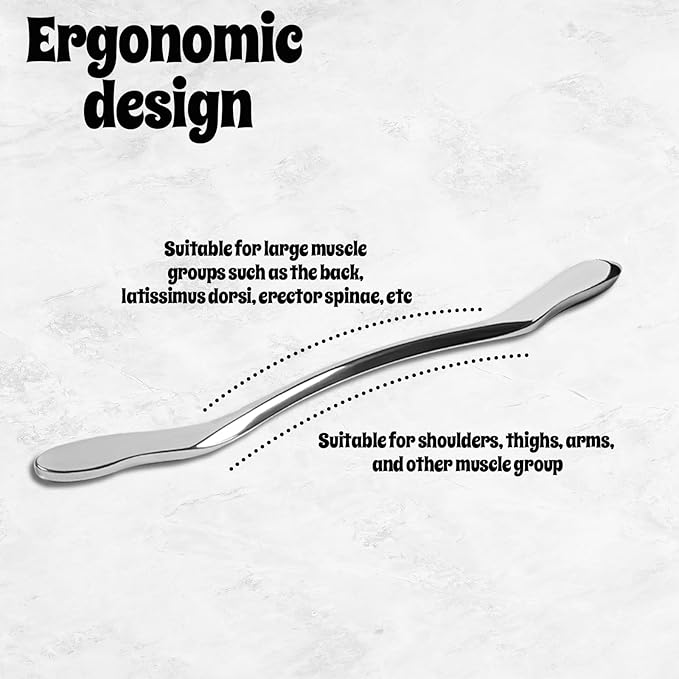 Stainless Steel Body gua sha Tool, Athletes Muscle Massage Stick, Wide Deep Tissue Massage Tool, Scraper Tool Massage Large Muscle Group
