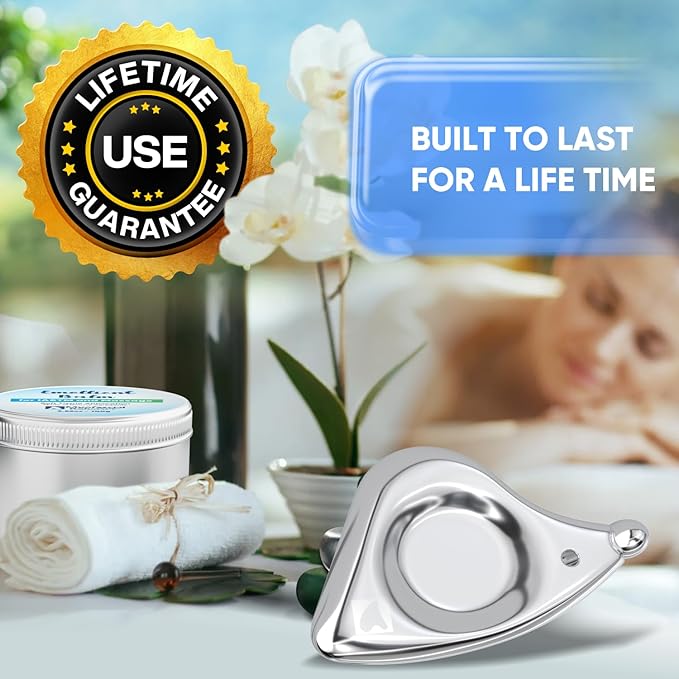 Professional Muscle Scraper - Patented IASTM Massage Tool for Physical Therapy, GuaSha Tool for Myofascial Release - Medical Grade 304 Stainless Steel