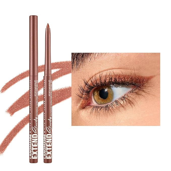 Reddish Brown Pencil Eyeliner Brown Shimmer Eyeliner Gel eyeliner brown Waterproof Long Lasting Smudge-proof Hypoallergenic #05