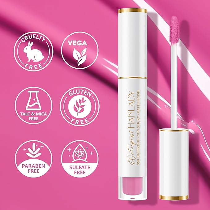 Pink Lipstick Long Lasting Lipsticks for Women Pigmented Smudgeproof Transferproof Vegan Cruelty Free Lip Makeup, A43 Life in Pink