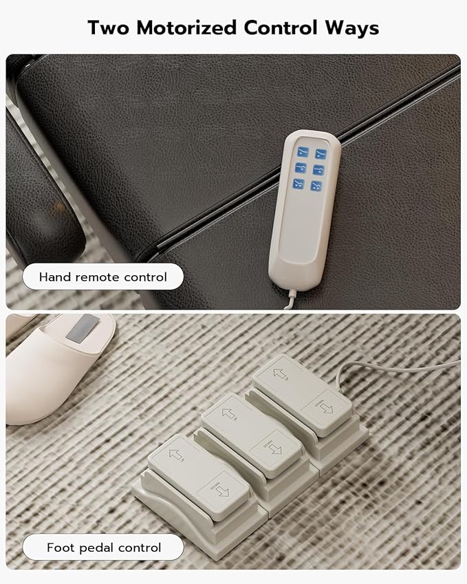 Paddie 3 Motor Fully Electric Lash Bed with Face Cradle & Foot Pedal, 550lbs Electric Lift Massage Table with Independent Leg Adjustment & Rolling Wheels, Dental/Exam/Treatment/Spa/Tattoo, Black