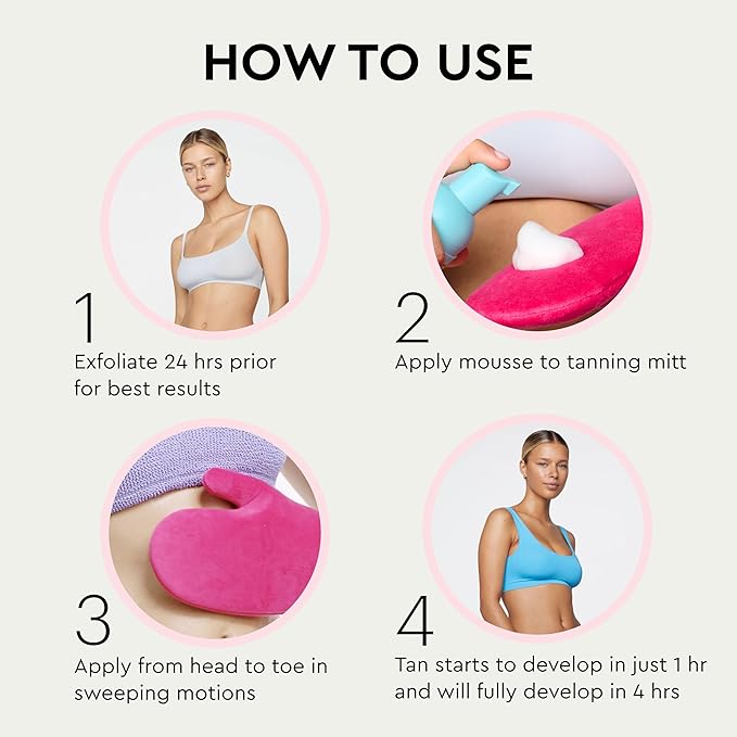 Tanologist Light Self Tan Mousse, Clear Self-Tanning Mousse, Streak-Free, Natural Glow, No Fake Tan Smell Or Orange Tone, Long Lasting, Clean Ingredients, Vegan, 6.76 fl. oz/200 ml Bottle