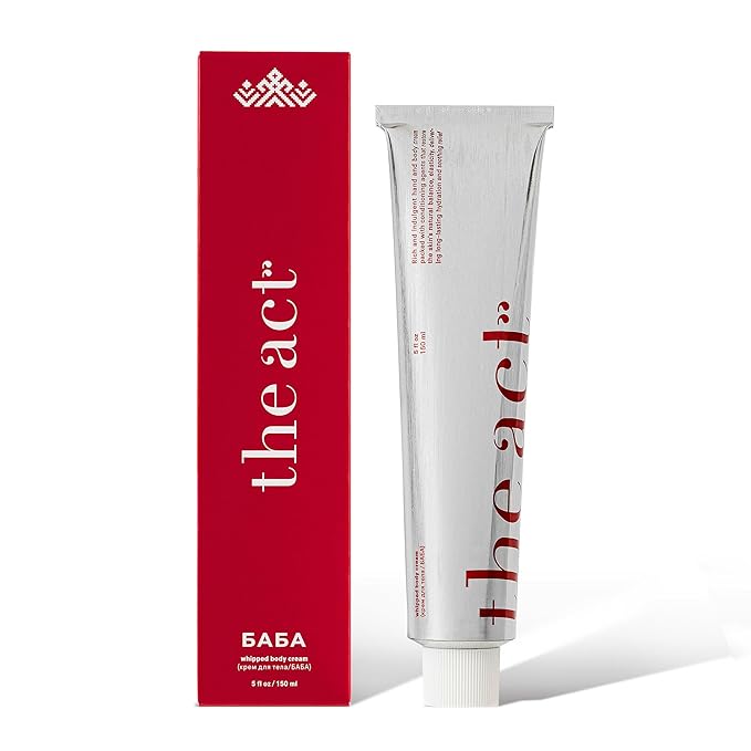 The Act BABA Whipped Body Cream – Deep Moisturizing Natural Shea Butter Hand & Body Lotion for Women & Men, Soothes Dry Skin, Nourishes & Restores, Gift for Sensitive Skin, 5 Fl Oz