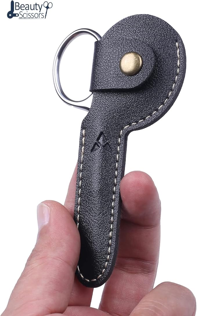 3.75" Nose Hair Scissors, Round Tip Small Facial Mustache Scissors for Men's Trimming