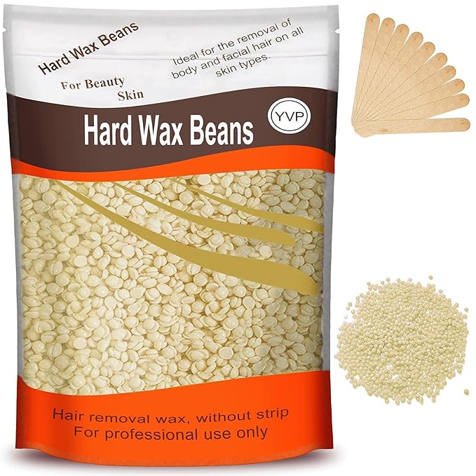 Hard Wax Beads for Hair Removal, Wax Beans for Sensitive Skin, Suitable for Bikini, Legs, Face, Back, Eyebrow, Chest for Women & Men, 300g (10 Oz)/bag