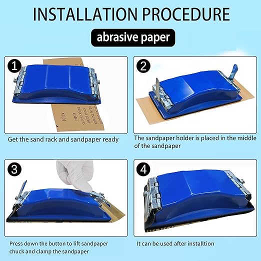 3-in-1 Wet Dry Sandpaper Set,48 Sheets of 80 to 3000 Grit Sand Paper,1 Sandpaper Holder and 2 Sponges Sanding Block for Wood Furniture Finishing Metal Automotive Sanding Polish