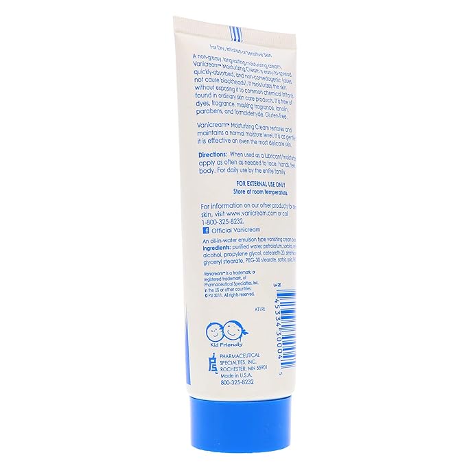 Vanicream Skin Cream Tube, 4.0 Ounce