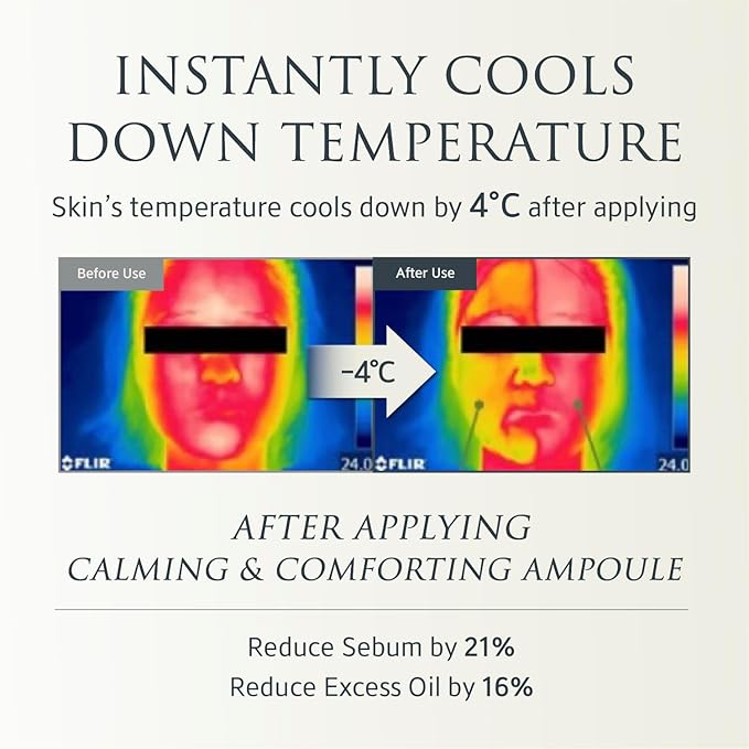 Calming & Comforting Ampoule (1.01 fl oz) – Soothing serum for sensitive and blemish-prone skin with Licorice, Sophora Root Extract & Panthenol, for redness relief and an instant cooling effect