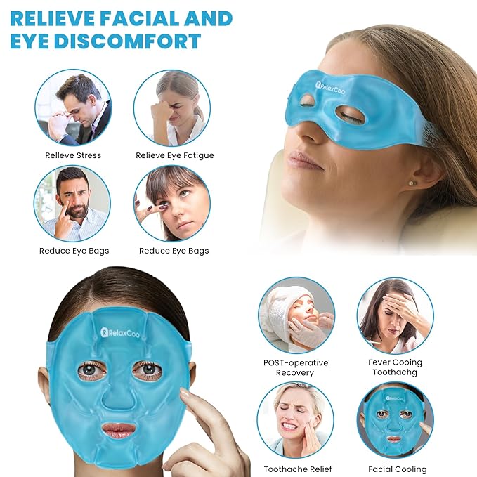 Ice face eye mask for