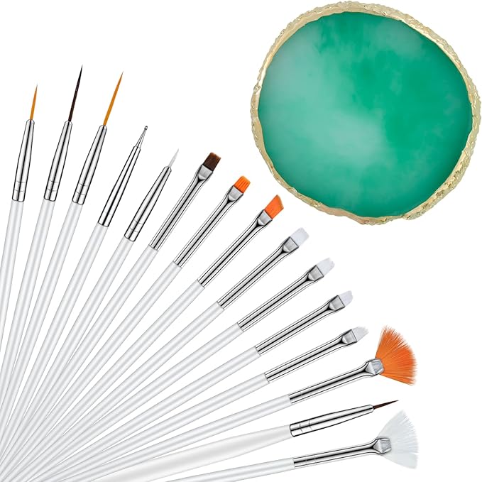 Nail Art Mixing Palette Resin Plate Tray