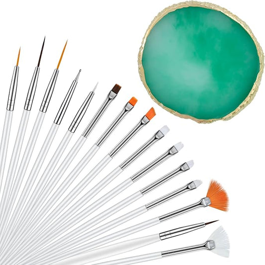 Nail Art Mixing Palette Resin Plate Tray