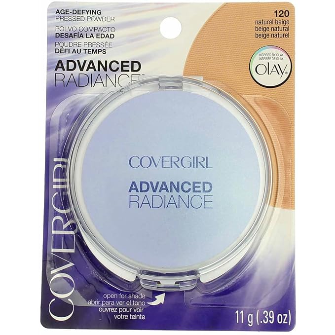 COVERGIRL Advanced Radiance Age-Defying Pressed Powder Natural Beige 120.39 Ounce (packaging may vary)