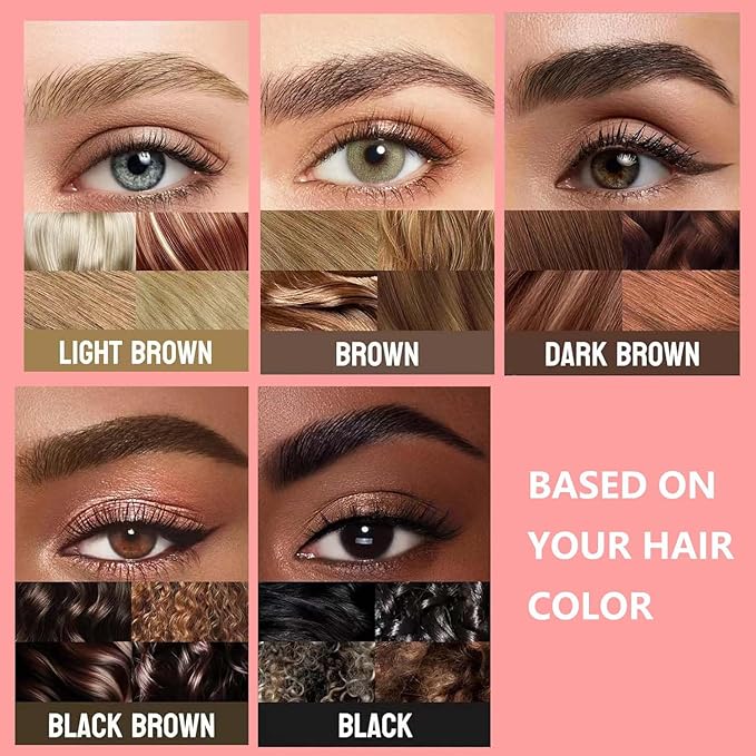 Black Eyebrow Pen Liquid Eyebrow Pencil 2 in 1 Dual-Ended Eye Brow Pencils for Women Waterproof Natural Brow Pencils and Precise Brush Tip Create natural hair like eyebrows that last all day # 05