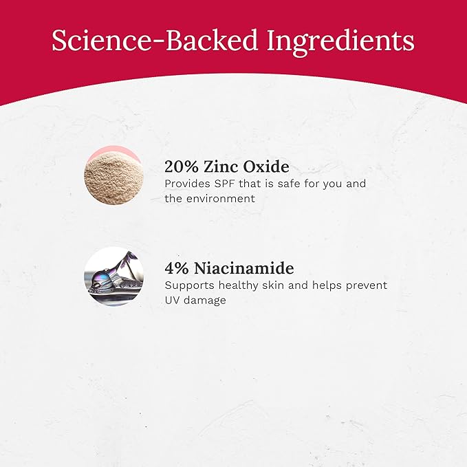 Rejuvaskin Mineral Facial Sunscreen, Broad Spectrum SPF 32 for Sensitive and Acne-Prone Skin, Oil-Free, 3.38 fl oz / 100ml