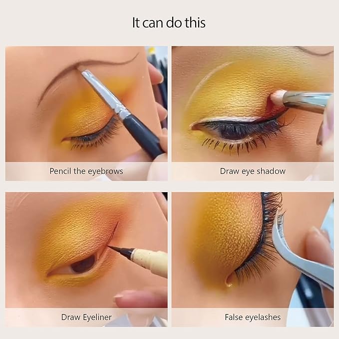 Makeup Practice Face, Bueuo 3 Pcs