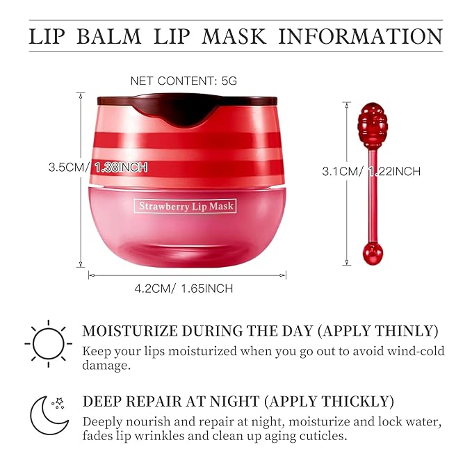 4 PCS Bee Honey Lip Balm