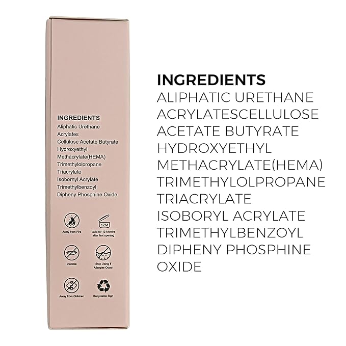 AILLSA Gel Nail Glue for Acrylic Nails, 4 in 1 Super Strong Nails Gel Glue for Fake Nail Tips,15ML High Capacity Long Lasting Brush On Nail Glues for Rhinestone Pearl Foil, (U V Lamp Curing Needed)