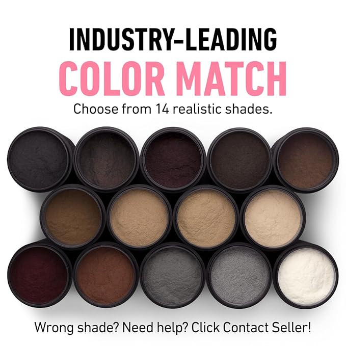 BOLDIFY Hair Fibers (2 x 56g) - Fill In Thinning and Fine Hair for an Instantly Fuller, Thicker Look - 14 Shades for Women & Men - Dark Brown