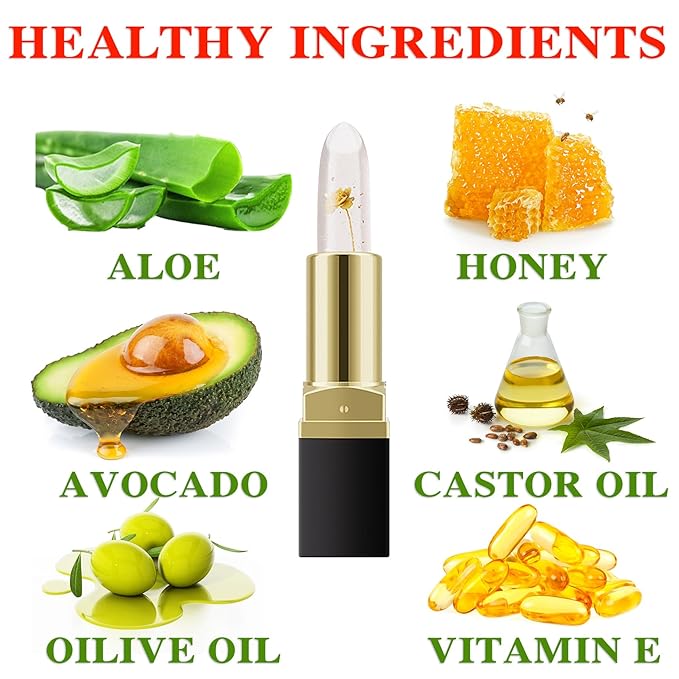 2 Pcs Temperature Color Change Lipstick,Long Lasting Nourishing Moisturizing Lipgloss,Magic Temperature Color Changing Lipstick,Lip Gloss,Waterproof Matte Lip Balm Makeup AB006