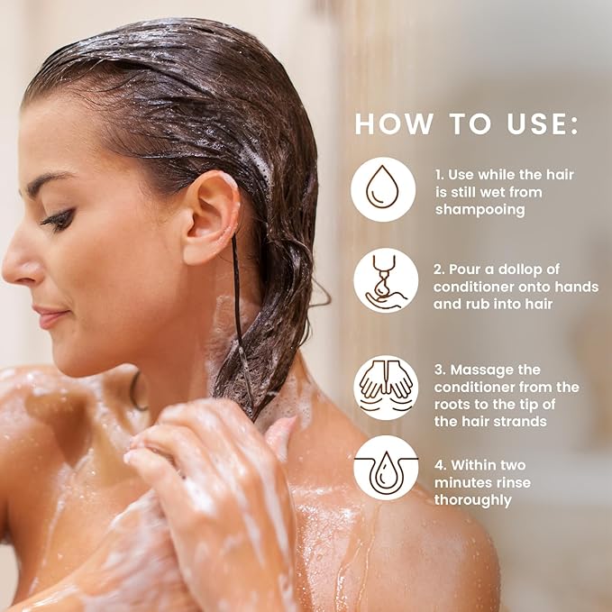 MGA Vegan Hair Conditioner - Organic Formula with Tea Tree for Healthy Hair | Shea Moisture Conditioner with Natural Herbal Scent | Parabens Silicone & Sulfate Free | Unisex | 5.5 Fl Oz