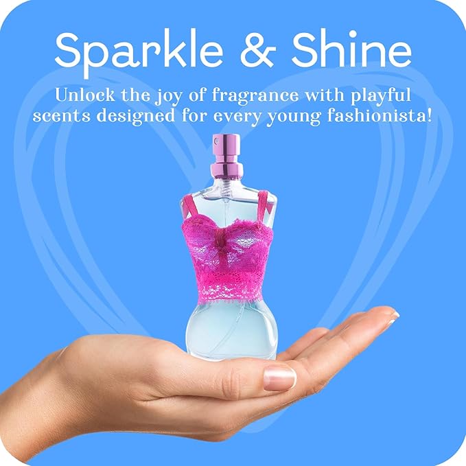 Inspire Teen Perfume Gift Set, Perfume for Kids, Girls 10-12, & Teenage, Teens Body Spray Mist, Girl Fashion Collection 3 Mannequin-Shaped Perfumes Bottles