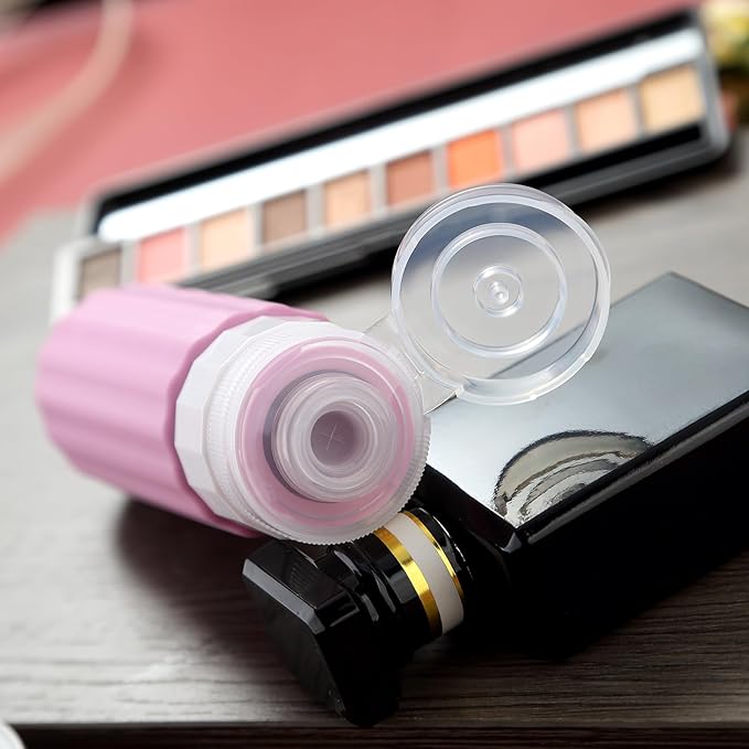 16 Pack Travel Bottles for Toiletries, Leakproof Travel Containers for Toiletries, TSA Approved Silicone Travel Accessories Squeezable Refillable 3oz for Shampoo Conditioner Lotion