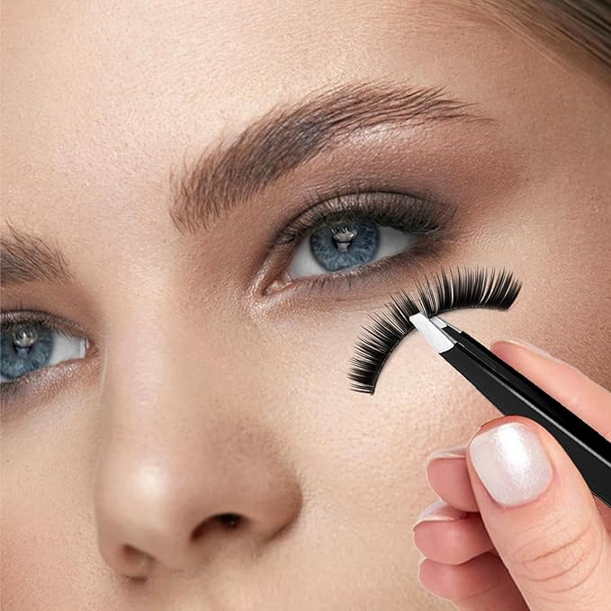 4Pcs Eyebrow Tweezers Set,Tweezers for Women Facial Hair Professional Stainless Steel Tweezers Precision Tweezers Set,Suitable for Removing Inward Growing Hair Eyebrows and Facial Hair(black)