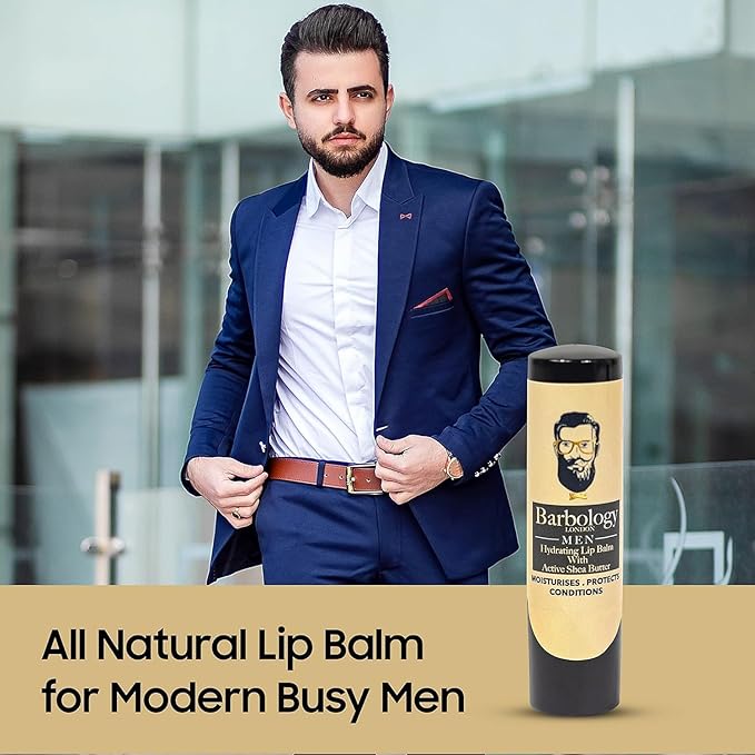 Men's Moisturizing Lip Balm for Chapped 0.17oz