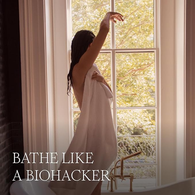 HigherDOSE Serotonin Soak Magnesium Bath Salts - Natural Detox and Muscle Recovery with Magnesium Flakes, Algae + Apple Cider Vinegar - Luxurious Bath Salt Infused with Relaxing Essentials Oils