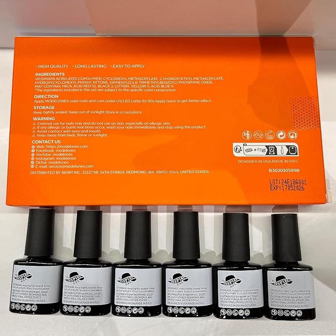 modelones Gel Nail Polish Set, 6 Colors Pastel Gel Polish Set with Nail Art Liner Brush, Soft Pink White Light Purple Blue Green Nude Painting Nail Polish Kit Manicure DIY Salon Gift