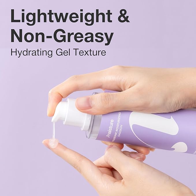 Naisture Hyaluronic Acid Emulsion – Lightweight Face Moisturizer, Niacinamide for Layering Hydration & Skin Barrier Support