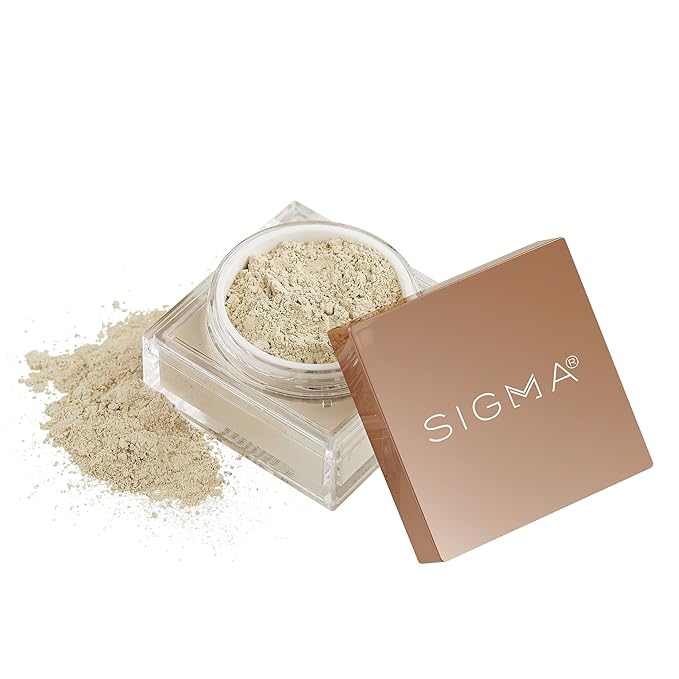 Sigma Beauty Soft Focus Setting Powder – Silky Smooth, Lightweight Loose Setting Powder for Setting Makeup, Blurring Powder Reduces the Look of Pores, Lines & Wrinkles (Vanilla Bean, Ivory Matte)