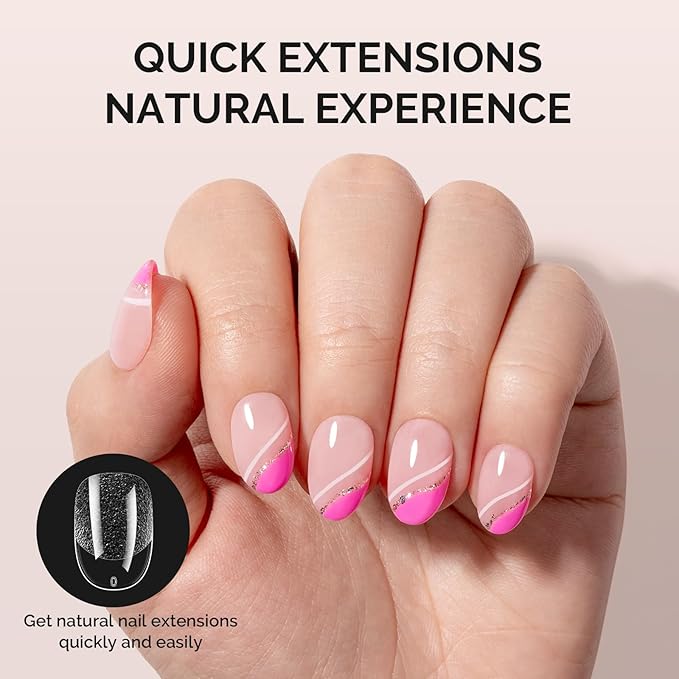 MelodySusie Short Oval Round Almond X Nail Tips - 300Pcs Clear Acrylic,Half Matte Full Cover Press on Nails for DIY Extension & Salon Use,15 Sizes Pre-Shaped for Long-Lasting Manicure