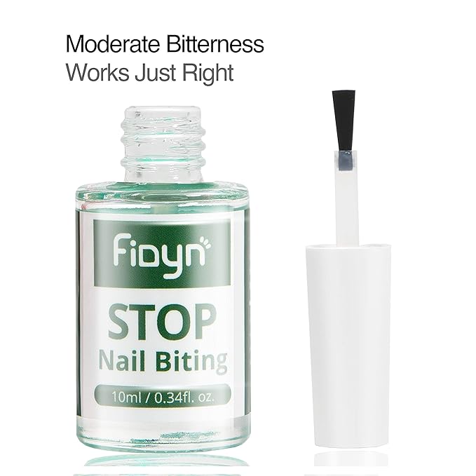 No Bite Nail Polish, Nail Biting Treatment with Bitter Polish to Help Quit Nail Biting For Life and Also Help Stop Thumb Sucking (10ml)