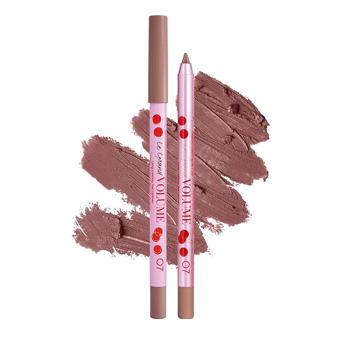 Vivienne Sabó Gel Lipliner Le Grand Volume – Long-Lasting Smudge-Proof Lip Liner & All-Over Lip Color, Creamy Precision Formula, Hydrating & Comfortable Wear, 07 Rosewood