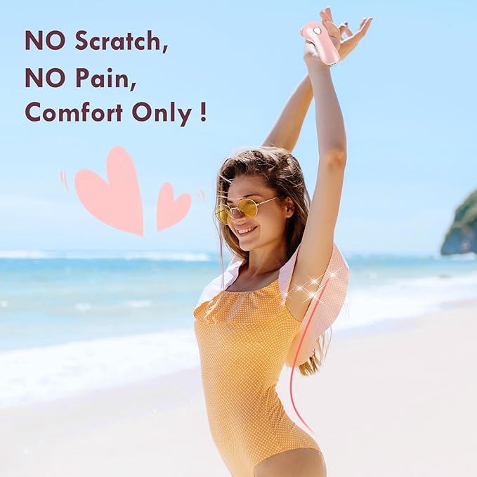 Electric Razor for Women - Painless Eletric Shavers for Women, Body Hair Removal for Legs and Underarms, Ladies Bikini Trimmer Wet Dry Shave, Rechargeable, with LED Light