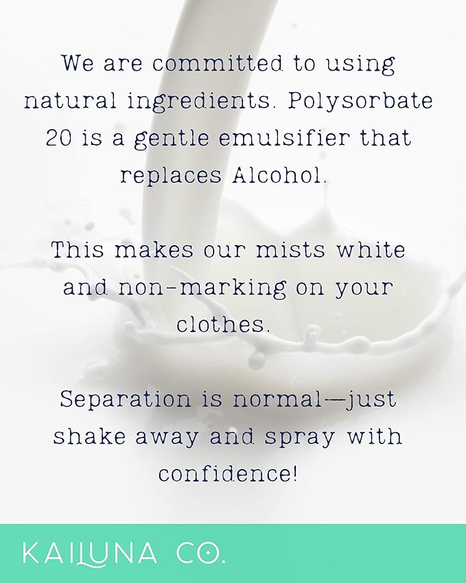 Cucumber Mint Natural Hair & Body Mist Spray, Pure Essential and Fragrance Oils, Alcohol-Free, Handmade in California, 0.5Fl Oz